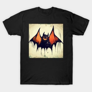 Spooky bat street art T-Shirt